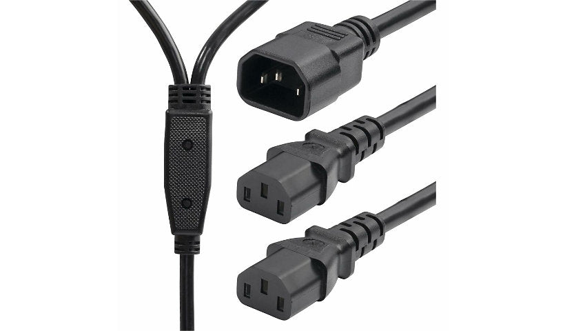 StarTech.com 8723-8600-POWER-CORD C14 to 2x C13 Power Cord Splitter 6 ft 10A