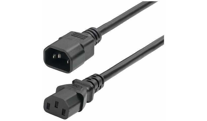 StarTech.com 8713-8100-POWER-CORD C14 to C13 PDU Extension Power Cord 1 ft 10A