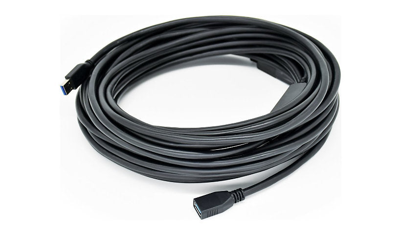 Kramer CA-USB3/AAE Active USB 3.0 Extension Cable, Bus Powered, M/F, 35 ft