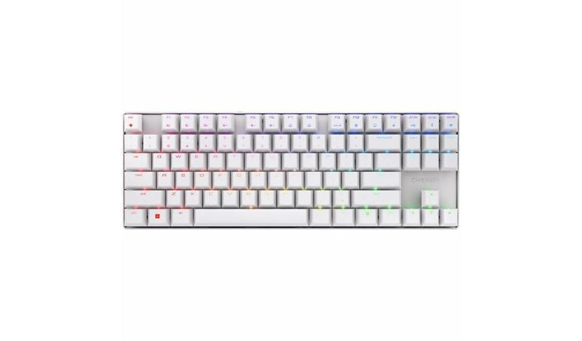 CHERRY MX 8.2 TKL Wireless Keyboard MX Red RGB White G80-3882LYAUS-0 2 Year