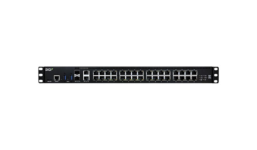 Digi Connect EZ32-C100-US 32-Port MEI Serial Server, 10G SFP+, US Cord