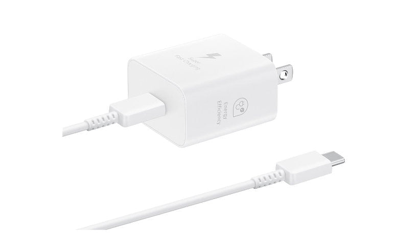Samsung EP-T2510 25W USB-C Charger with USB-C Cable White EP-T2510XWEGUS