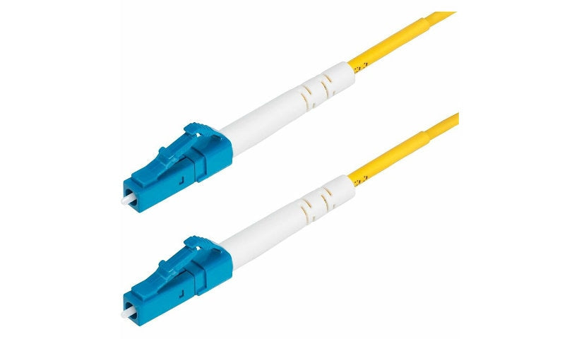 StarTech.com SPSMLCLC-OS2-3M 3m (9.8ft) LC/UPC to LC/UPC OS2 Single Mode Simplex Fiber Patch Cable, 9/125, 40G/100G, LSZH, Yellow