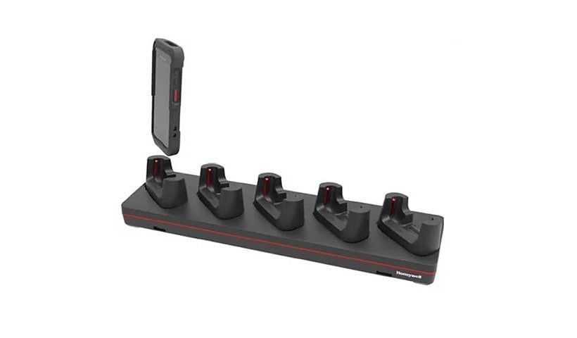 Honeywell 5-Bay Booted Charge Base for CT40/CT45 (incl. XP), CT45-5CB-UVB-0