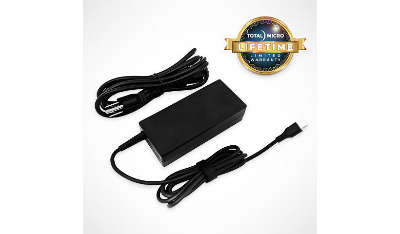 Total Micro 65W USB-C Power Adapter for HP ProBook, EliteBook & Chromebook
