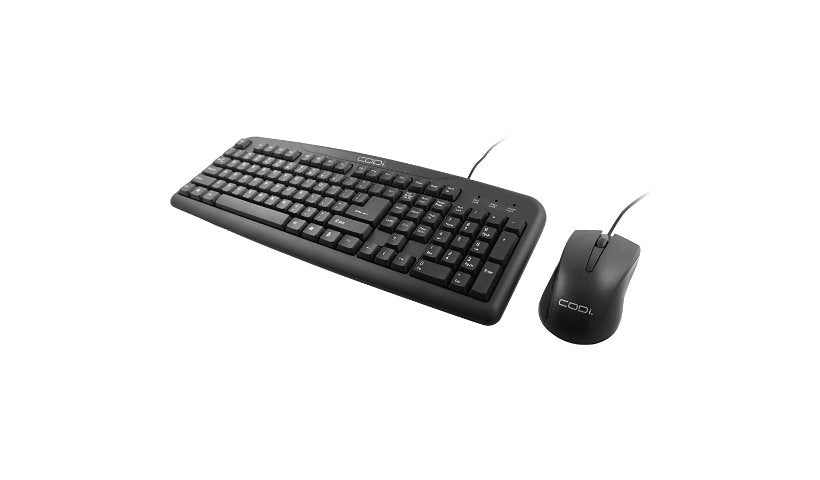 CODi AK0000057 Wired USB-A Keyboard and Silent Click Mouse Combo