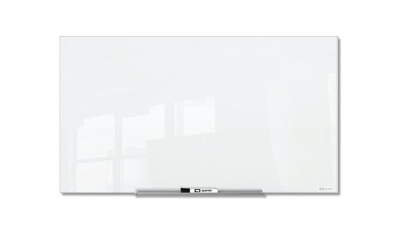 Quartet InvisaMount 6x4ft Magnetic Glass Whiteboard, White, Q25F03IMW