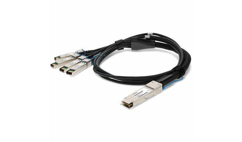 Proline Juniper Networks JNP-100G-4X25G-3M Compatible 3m (9.8ft) 100GBase-CU QSFP28 to 4x SFP28 Passive Twinax Direct Attach Copper Cable, TAA Compliant, JNP-100G-4X25G-3M-PRO