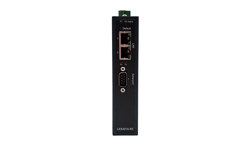 Black Box LES421A-R2 Industrial 1 Port RS-232/422/485 Serial Device Server