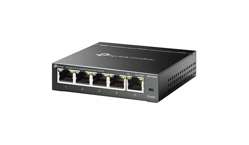 TP-Link Omada DS105GE 5-Port Gigabit Easy Smart Switch, Metal Desktop