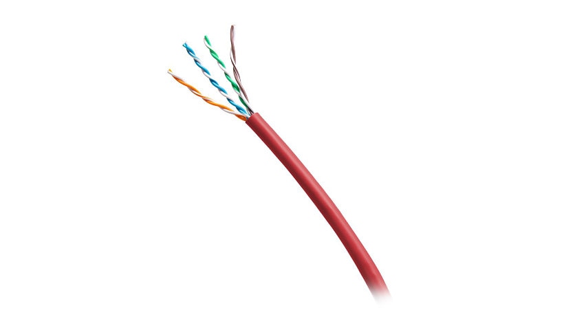 C2G C2G56036 Cat6 Riser Bulk Cable 1000 ft Solid UTP Red TAA