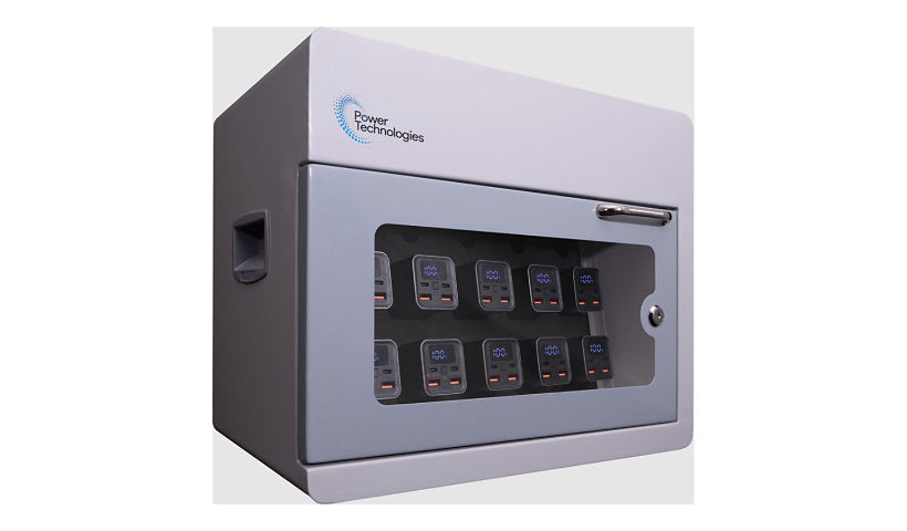 Anywhere Cart PowerVault 10-Bay Battery Charging Cabinet, 20000mAh Packs