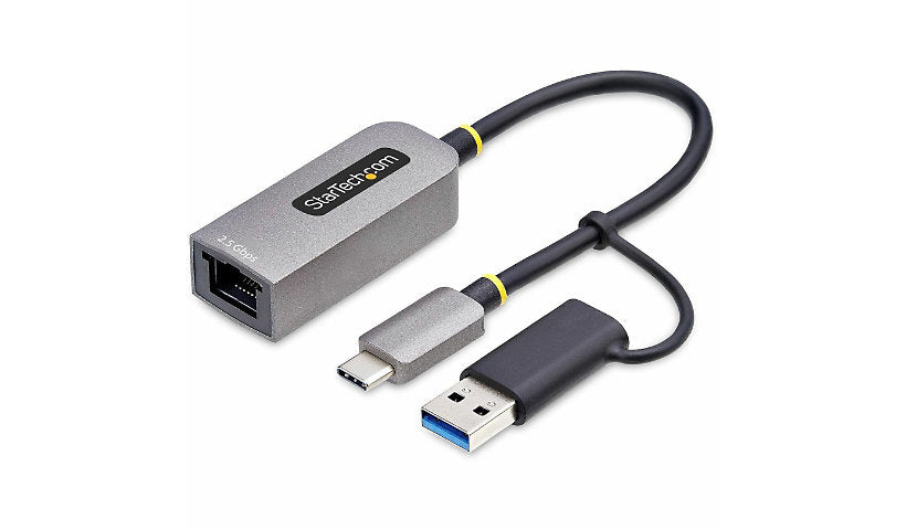 StarTech U2GA-USB-C-ETHERNET 2.5GbE USB-C Adapter with USB-A Converter