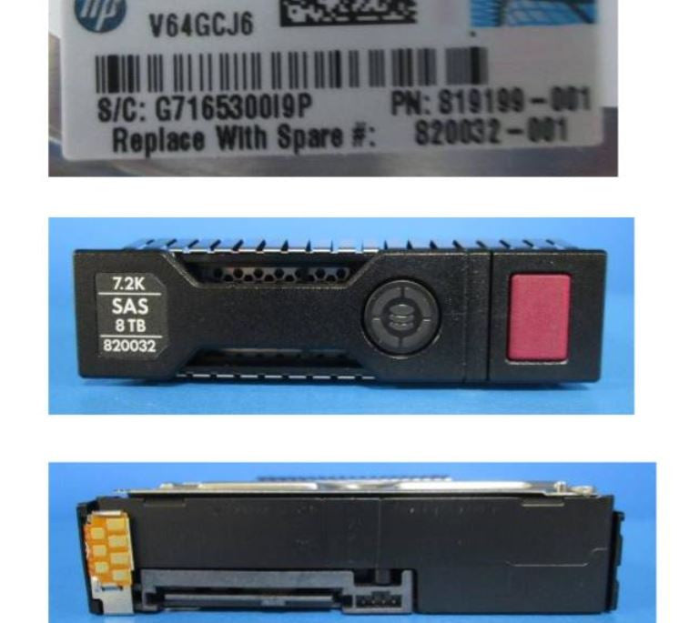 HPE MB8000JFECQ-SC 8TB 7.2K RPM 3.5in LFF 12G SAS Midline HDD for Gen9 Gen10