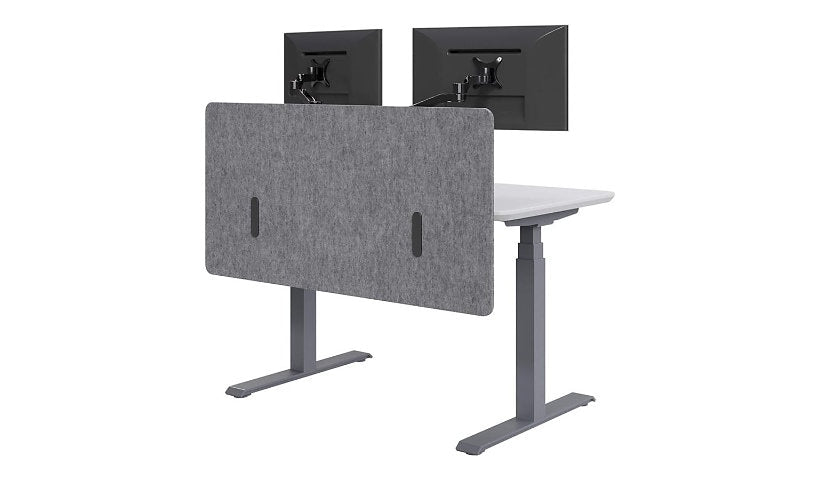VARIDESK Felt Desk Privacy and Modesty Panel, 48in, Light Gray, 400755