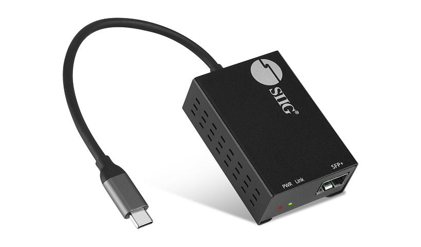 SIIG JU-NE0D11-S1 USB-C to SFP Gigabit Fiber Ethernet Adapter, TAA