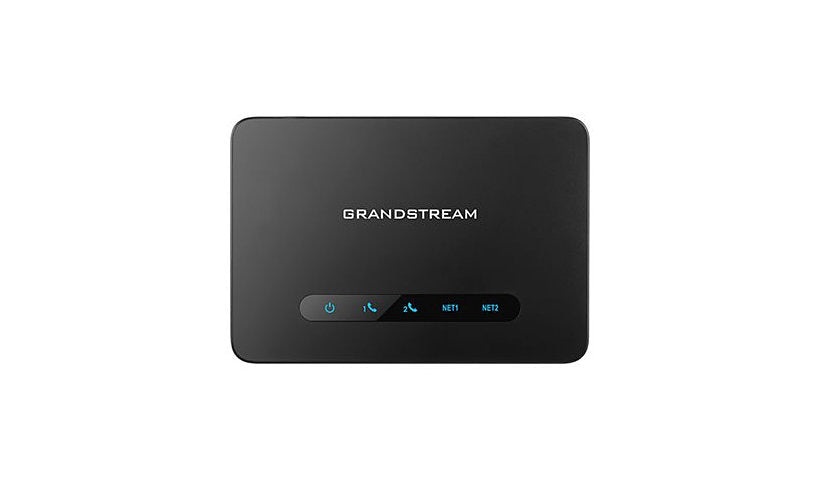 Grandstream HT812 V2 2-Port FXS VoIP Phone Adapter, Gigabit