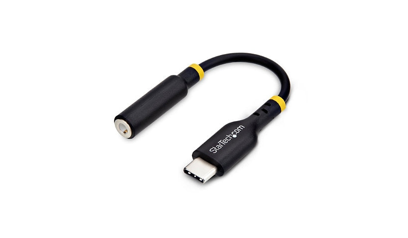 StarTech.com USB-C to 3.5mm Headset Adapter, 32-bit DAC, TRRS, Mic Support
