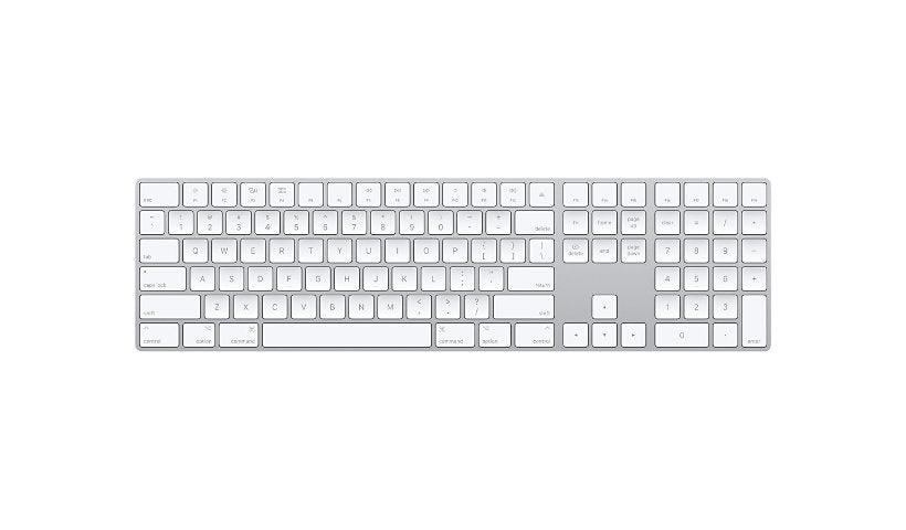 Apple Magic Keyboard with Numeric Keypad Bluetooth US English MXCJ3LL/A 1 Year
