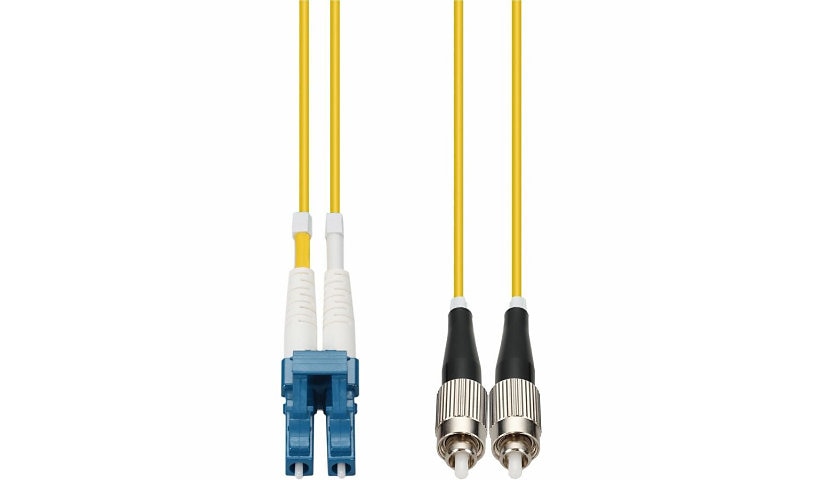 Proline PRO-LC-FC-6M9SMF 6m (19.7ft) LC to FC OS2 Single Mode Duplex Fiber Patch Cable, 9/125, OFNR Riser, Yellow