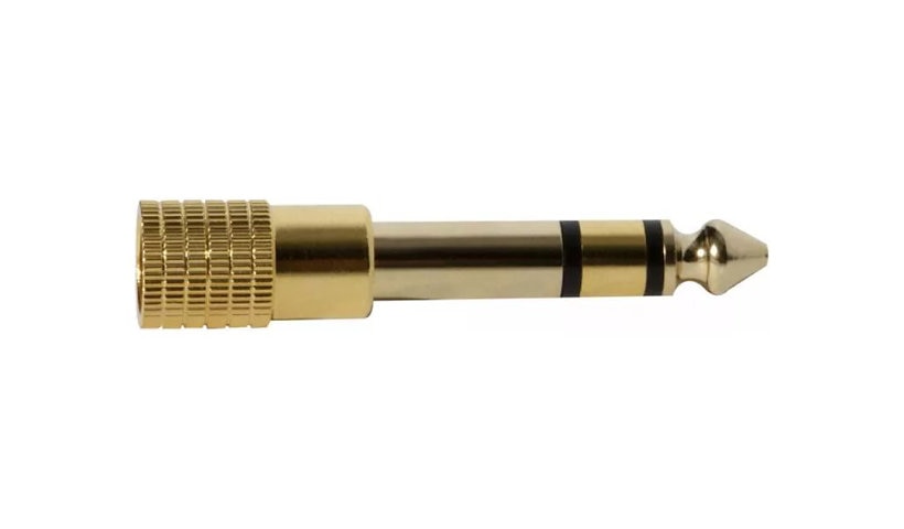 On-Stage WHA4500 1/8 in to 1/4 in Headphone Adapter Gold
