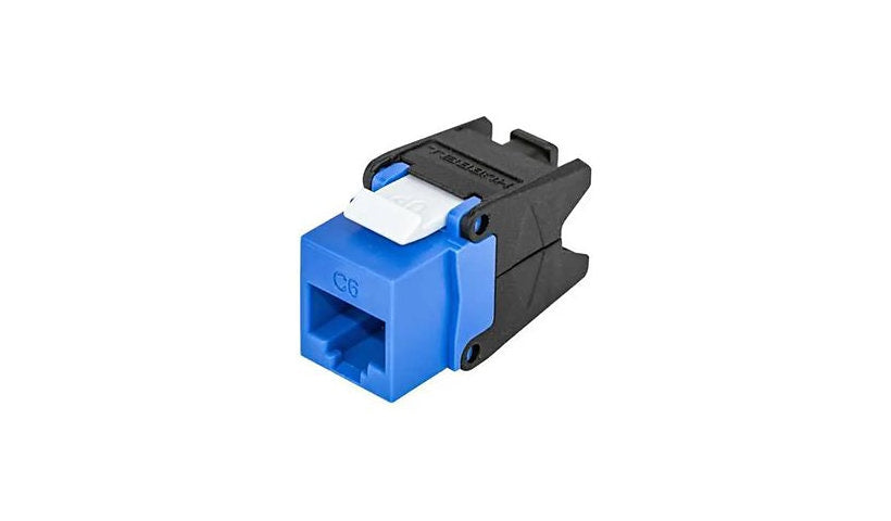 Hubbell HJU6B24 NEXTSPEED Cat6 Jack RJ45 Cobra-Lock Blue 24 Pack