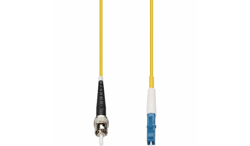 Proline PRO-ST-LC-1MS9SMF 1m (3.3ft) ST to LC OS2 Single Mode Simplex Fiber Patch Cable, 9/125, OFNR Riser, Yellow