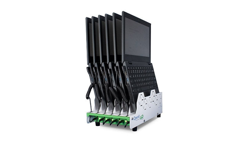 JAR Systems Open6 Charging Station with Go-Box Chromebook Automation, OPEN6-GB