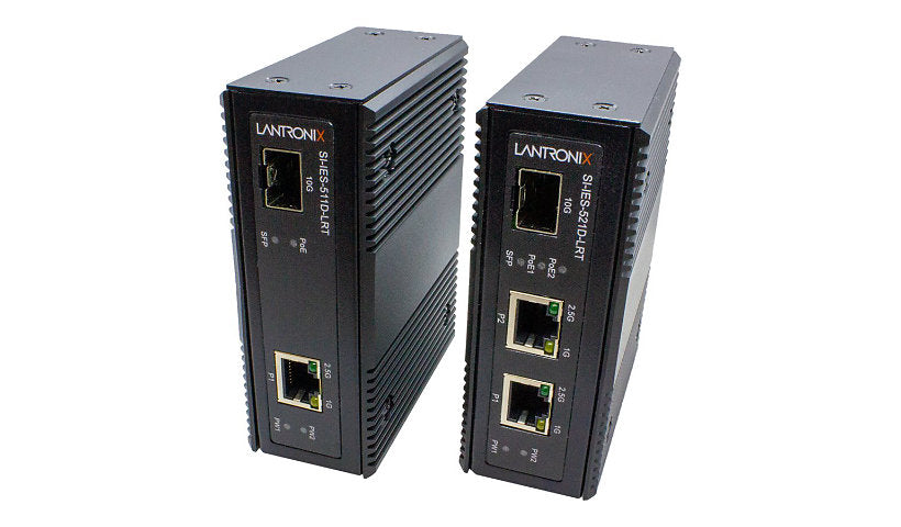 Lantronix SI-IES-511D-LRT 2.5G PoE++ Injector, 90W, Hardened, DIN Rail