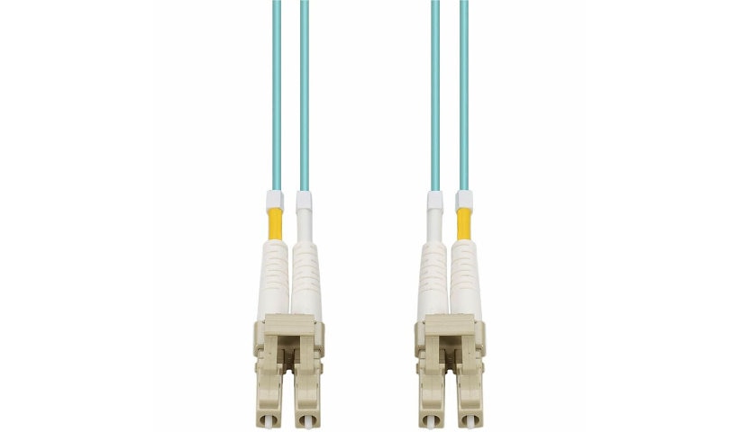 Proline PRO-LC-LC-3M5OM4 3m (9.8ft) LC to LC OM4 Multimode Duplex Fiber Patch Cable, 50/125, OFNR Riser, Aqua