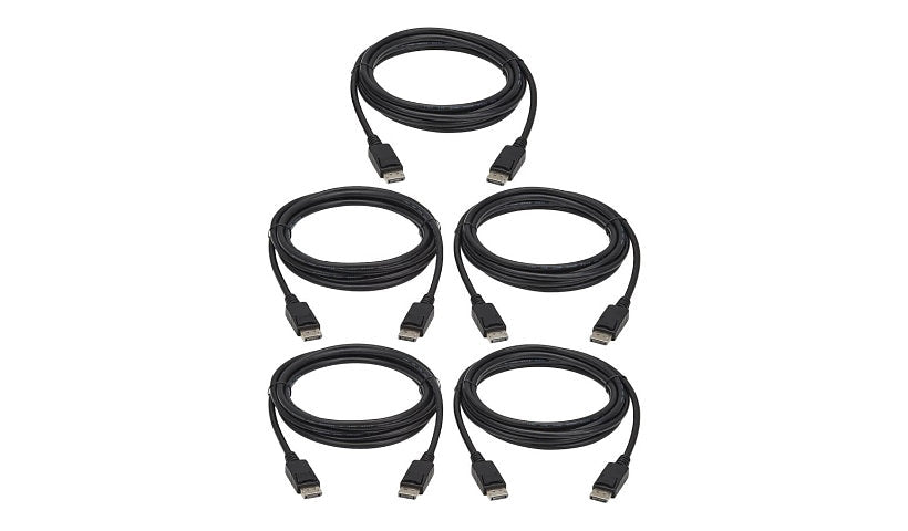 Tripp Lite P580-010-5PK DisplayPort Cable 10 ft DP 1.2 4K 60Hz Lifetime Warranty