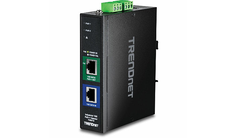 TRENDnet TI-IG319 Industrial 10G PoE++ Injector, 120W, DIN Rail