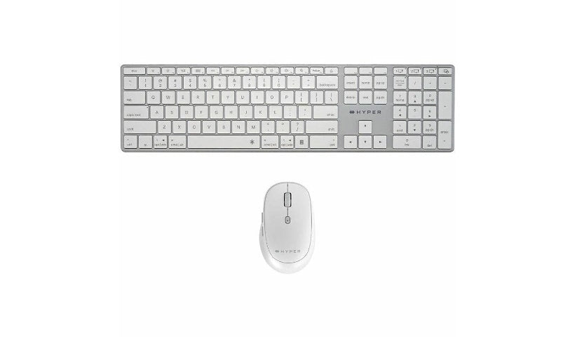 HyperSpace HBUS006 Bluetooth Backlit Keyboard and Mouse Bundle Antimicrobial
