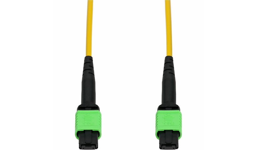 Proline PRO-MPOMPO-8M9SMF 8m (26.2ft) MPO/APC to MPO/APC 12 Fiber OS2 Single Mode Patch Cable, 9/125, OFNR Riser, Yellow