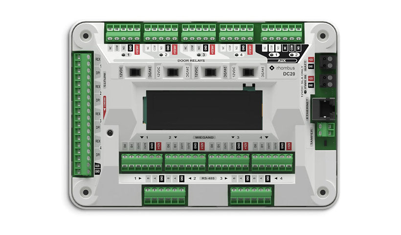 Rhombus DC20M Door Controller Wiegand RS-485 Bluetooth LE OLED Display
