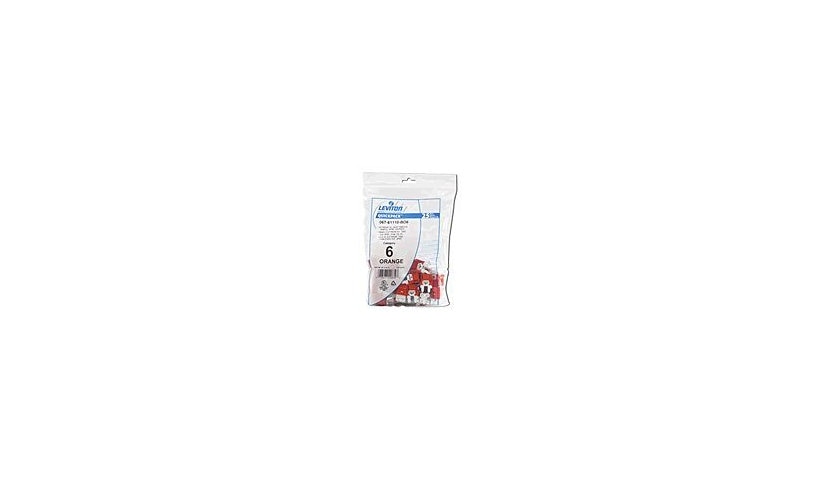 Leviton 61110-BW6 eXtreme 6+ QuickPort Cat6 Connector 25 Pack RJ45 110-Style