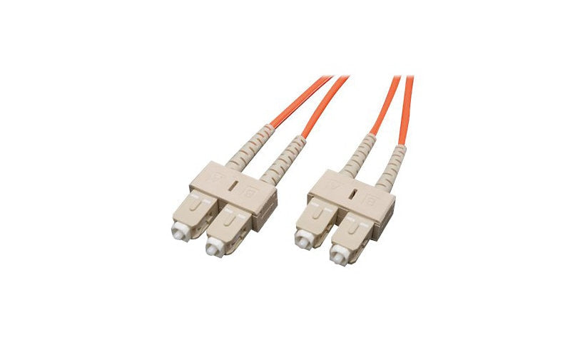 Eaton Tripp Lite 7m (23ft) SC to SC Multimode Duplex Fiber Patch Cable, 62.5/125, PVC, Orange, N306-07M