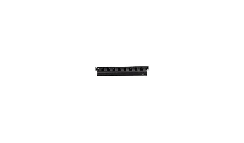 Leviton 491RU-HFO Versi-Duct Horizontal Slotted Duct 19 in Rack 1U Front