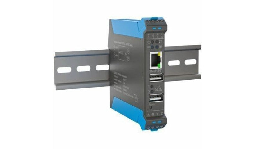 SEH INU-50 M07220 Industrial USB and Serial Device Server, DIN Rail