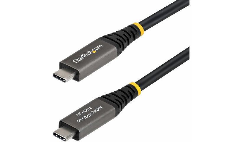 StarTech.com USB4 Active Cable, 40Gbps, 240W, 8K 60Hz & 4K 240Hz, 1.8 m (6 ft)