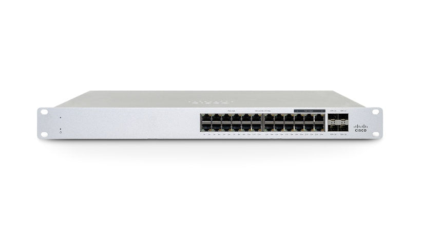 Cisco Meraki MS130-24X 24-Port PoE+ Switch, 6x 2.5GbE, 4x 10G SFP+, 370W