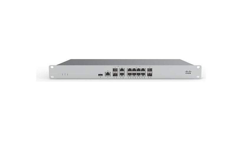 Cisco Meraki MX85 Cloud Managed Security Appliance, 1 Gbps, 1U Rack