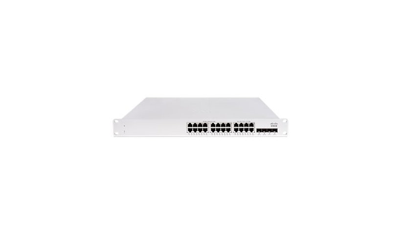 Cisco Meraki MS150-24P-4G 24-Port Gigabit PoE+ Cloud Managed Switch, 370W