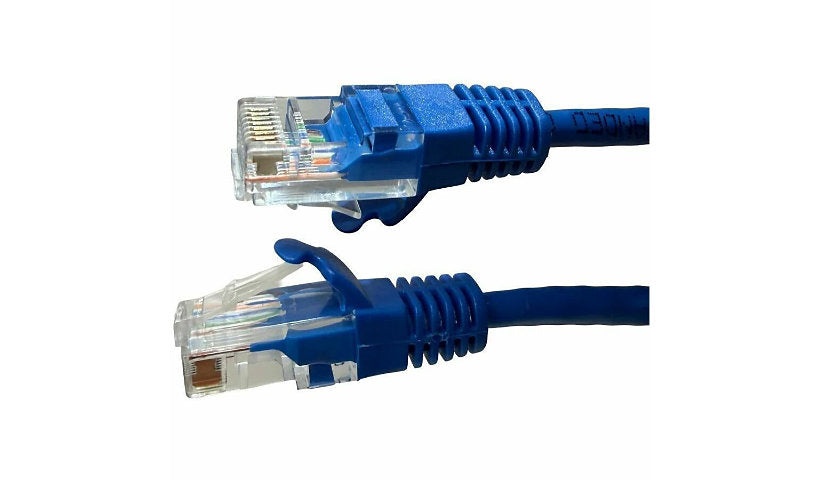 4XEM 4XC5EPATCH10BL Cat5e Molded UTP Ethernet Patch Cable 10 ft Blue