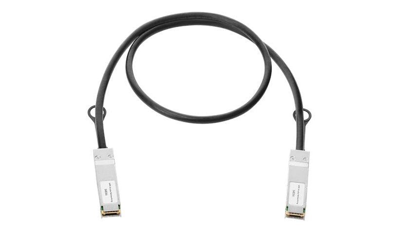 HPE Aruba Networking 1m (3.3ft) 200GBase QSFP56 to QSFP56 Direct Attach Cable, Black, S4B36A