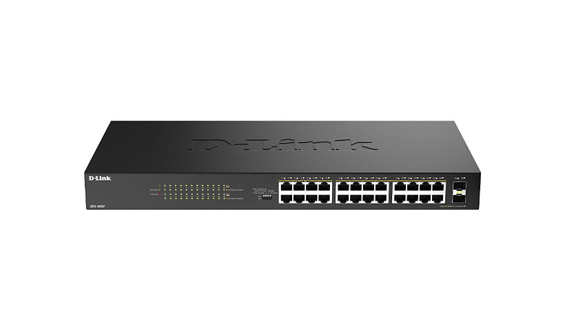 D-Link DGS-1026P 24-Port Gigabit PoE Switch, 2 SFP Combo, 240W