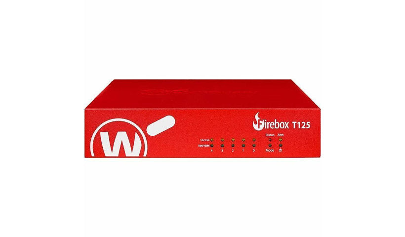 WatchGuard Firebox T125 WGT125000 Firewall, 2.5G, Appliance Only
