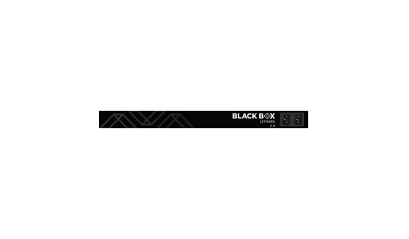 Black Box LES1848A 48 Port Console Server, Straight Pinout, Dual Gigabit