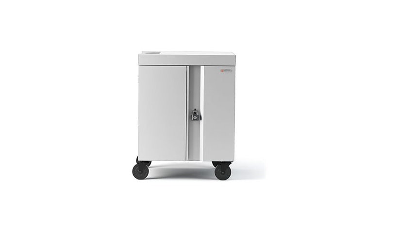 Bretford CUBE Cart Max, 30 Laptops up to 18in, Concrete, TVCMX30PAC-CT