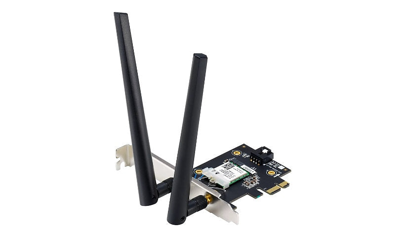 ASUS PCE-BE6500 Wi-Fi 7 + Bluetooth 5.4 PCIe x1 Card, 2 Antennas, TAA
